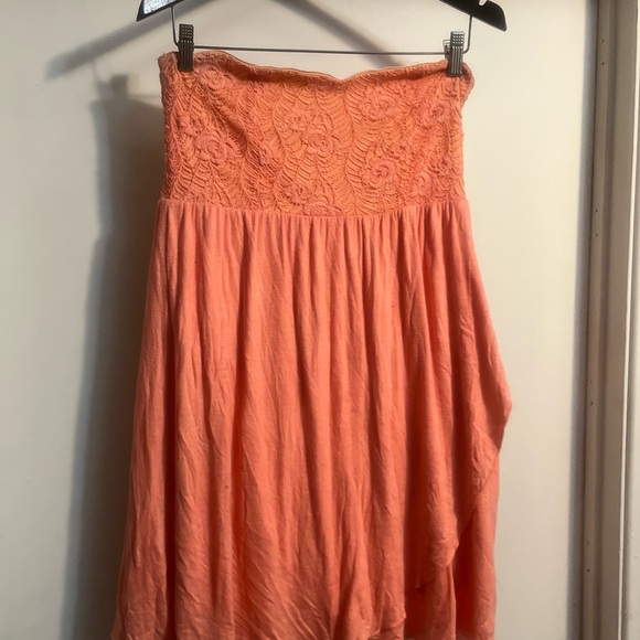 Freebird Elegant Coral Lace Women's Skirt - Picture 2 of 7
